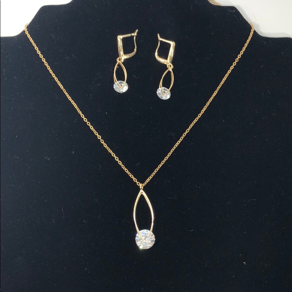 NWOT Delicate Necklace and Earrings Set